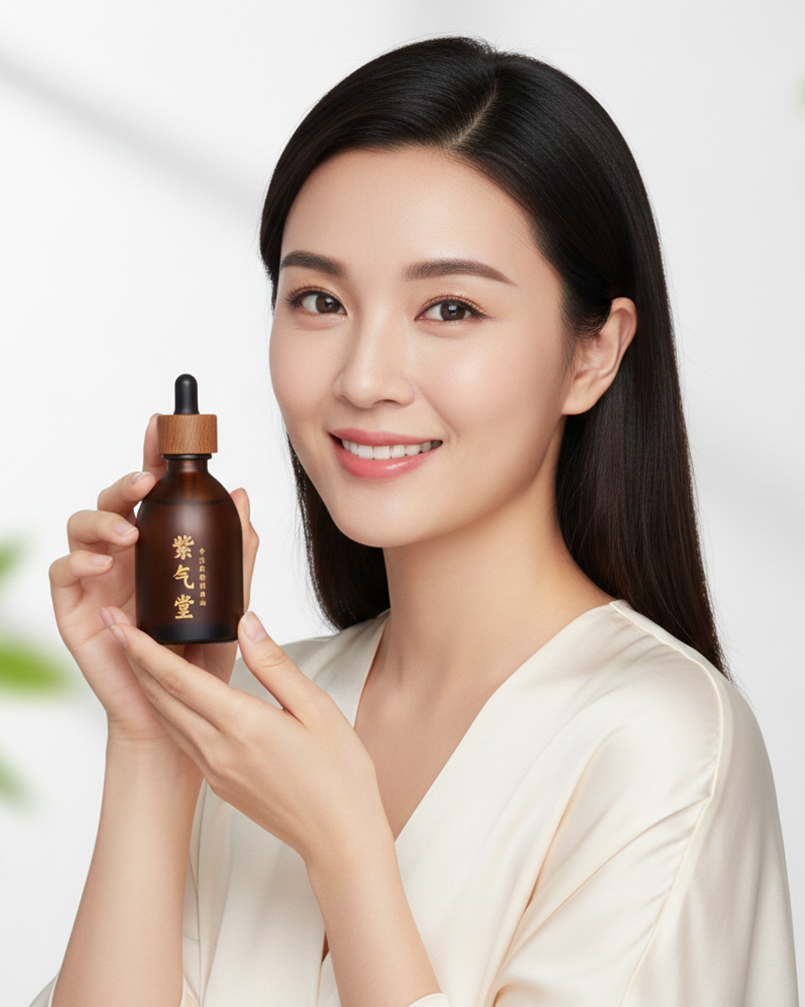 艾草、生姜与植物按摩油的静物